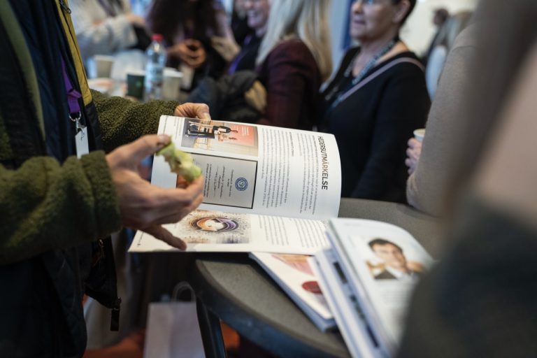 FYS, Forskarskolan för yrkesverksamma i socialtjänsten, konferens på Niagara den 06:e mars 2025. 
(Information kring fotografering har getts på skriftiligt på lappar och muntligt)