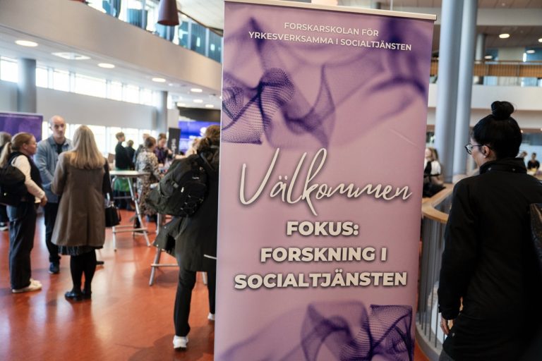 FYS, Forskarskolan för yrkesverksamma i socialtjänsten, konferens på Niagara den 06:e mars 2025. 
(Information kring fotografering har getts på skriftiligt på lappar och muntligt)